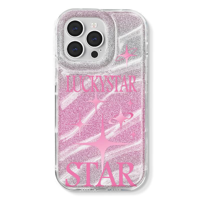 Zhitai Glitter Paper Case for iPhone 12/13/14/15/16 with Bracelet Attachment