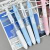 4Pcs Lace Ribbon Gel Inks Pen Retractable Gel Pen Ergonomic Grip 0.5MM Tip Fast Drying Inks for Office School Supplies