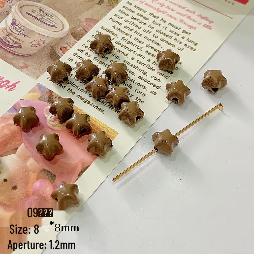 Colorful Star Alloy Beads for DIY Phone Chain Accessories & Layered Hand Creations