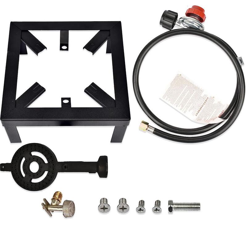 ZISIZ Outdoor Gas Stove and Grill with Stand