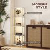Four-Shelf Floor Lamp - Grey