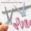 1 ks magnet na kočičí oko ve tvaru V ve francouzském stylu Profesionální magnetický nástroj pro nehtové studio Potřeby Francouzský tipový designový kit v kvalitě pro salon
