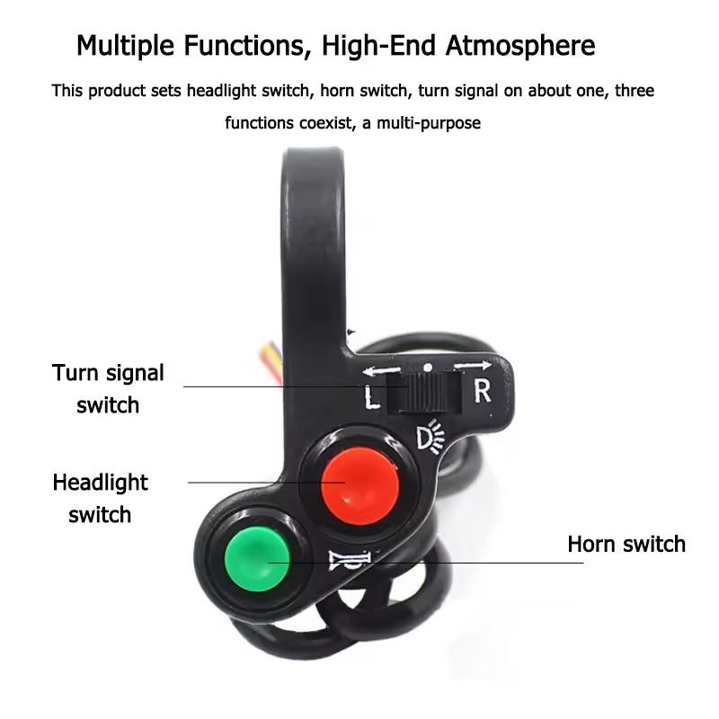 Motorrad Roller 7/8" Lenker Hupe Blinker Lichter Controller Schalter Motorrad Modifizierte Teile Lenkerschalter