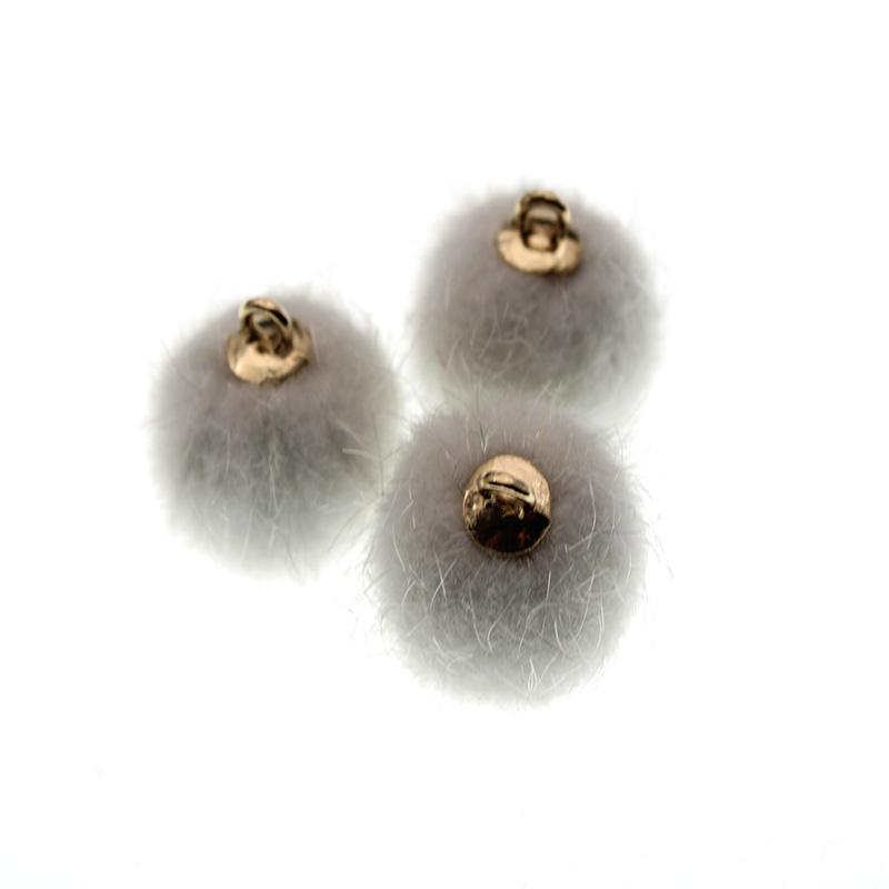 10pcs Imitation Water Mink Pompom Earring Pendant DIY Craft Supplies Cute Plush Fur Ball Beads DIY Handmade Jewelry Findings