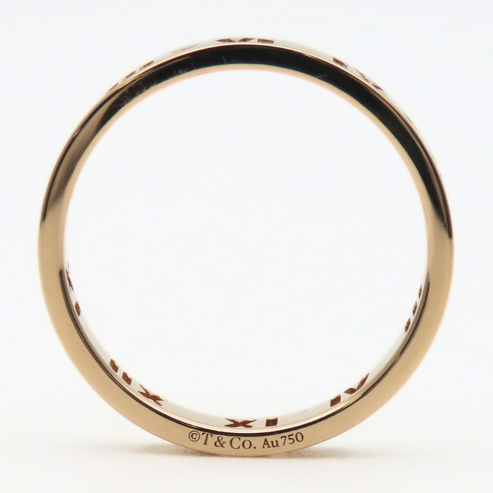 Used TIFFANY&Co. Ring Atlas EU#53.5 K18 Pink Gold 3.1g Pink Gold 4PD