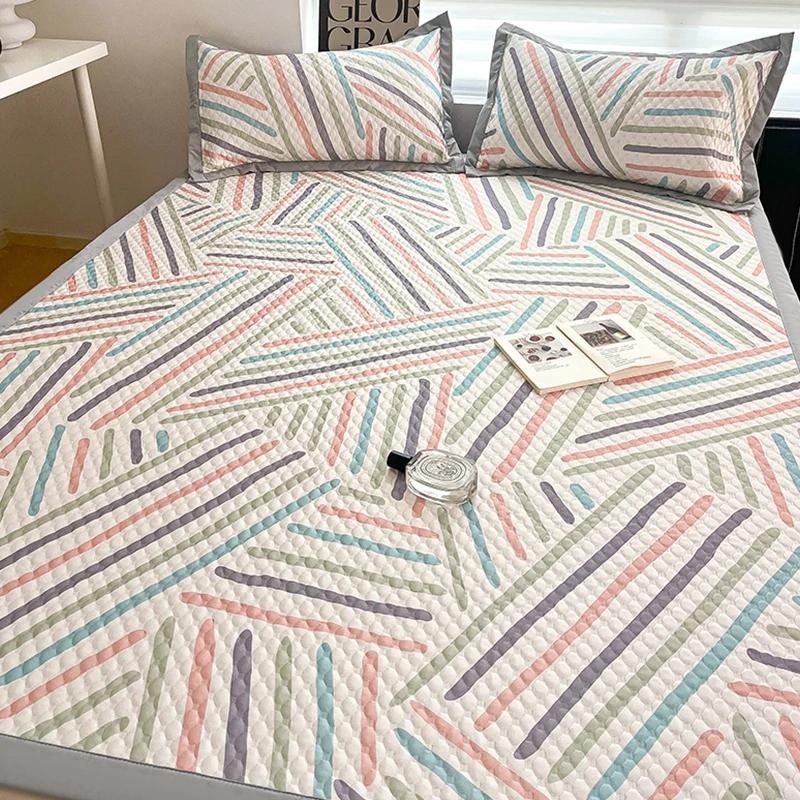 New Ice Beanie Washable Ice Silk Summer Printed Single Soft Summer Sleeping Mat