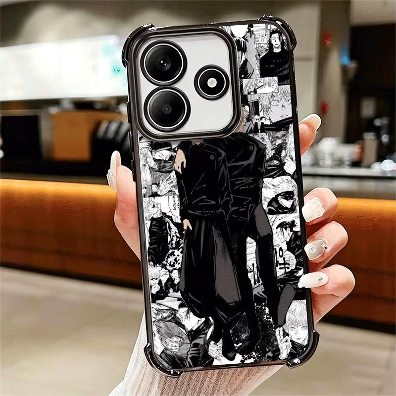 Anime Geto Suguru JUJUSU Soft Phone Case For Xiaomi Redmi Note 14 15 Pro Plus 13 12 11S 11T 5G 10 9S 9 Plating Anti-Fall Fundas