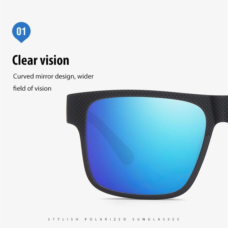 aoron Fashion Polarized Sunglasses Men Classic Sport Fishing Driving Sunglasses Colorful UV400 Anti Glare Eyewear for Man Male