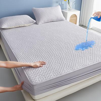 Waterproof Fitted Bed Sheet with Elastic Band Anti-slip Durable Cover Mattress Protector,for Single Double King Full Queen