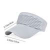 Summer Breathable Elastic Sports Visors Empty Top Hat Baseball Cap Sun Hat