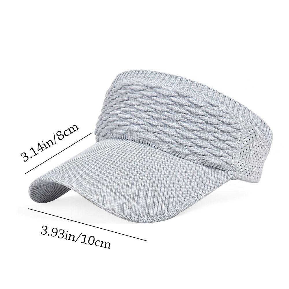 Summer Breathable Elastic Sports Visors Empty Top Hat Baseball Cap Sun Hat
