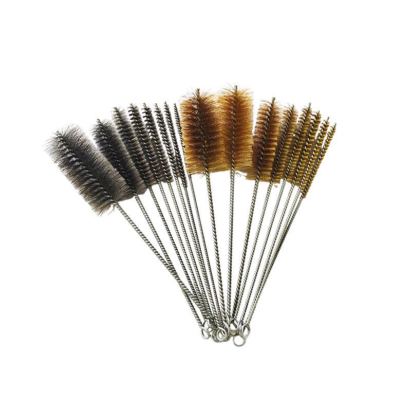 Handheld 300mm Stainless Steel & Copper Wire Brush Set for Rust Removal and Polishing