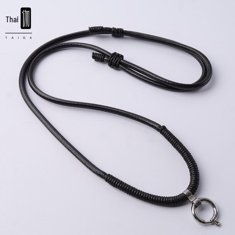 

Тайский амулет Плетеный вощеный шнурок: Износостойкий, Не выцветающий, Неаллергенный, Регулируемый шнурок для подвески. Default