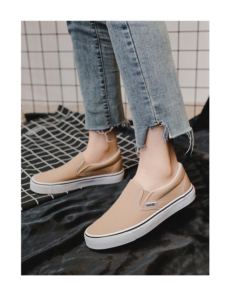 Women's Canvas Slip-On Shoes - 2025 Summer Korean Style Casual Sneakers