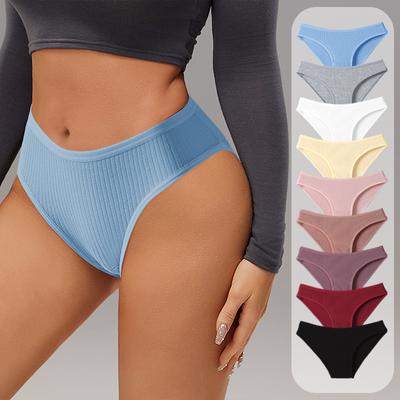 Sexy Threaded Underwear Women's Sports Cotton Knickers Low Waist Triangle Lingerie Shorts Panties