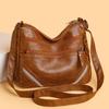 New Fashion Women's Bag Multi-layer Mother-in-law Bag Retro Large-capacity Shoulder Messenger Bag