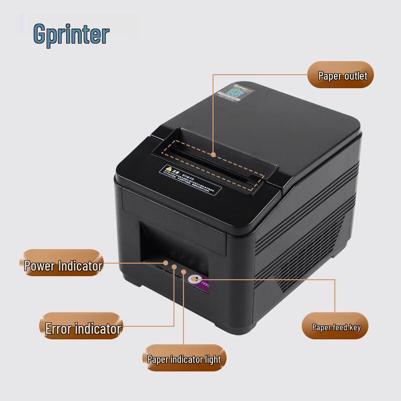 Gprinter GP-L80180I 80mm Thermal Receipt Printer CN plug (adapter included)