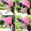 Women Sun Hat Anti-ultraviolet Breathable Foldable Cap Outdoor Leisure Sun Hat