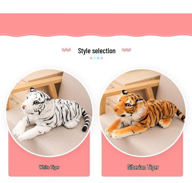 Set cutie de șervețele pluș animal desen animat creativ - Design câine cu pete și tigru