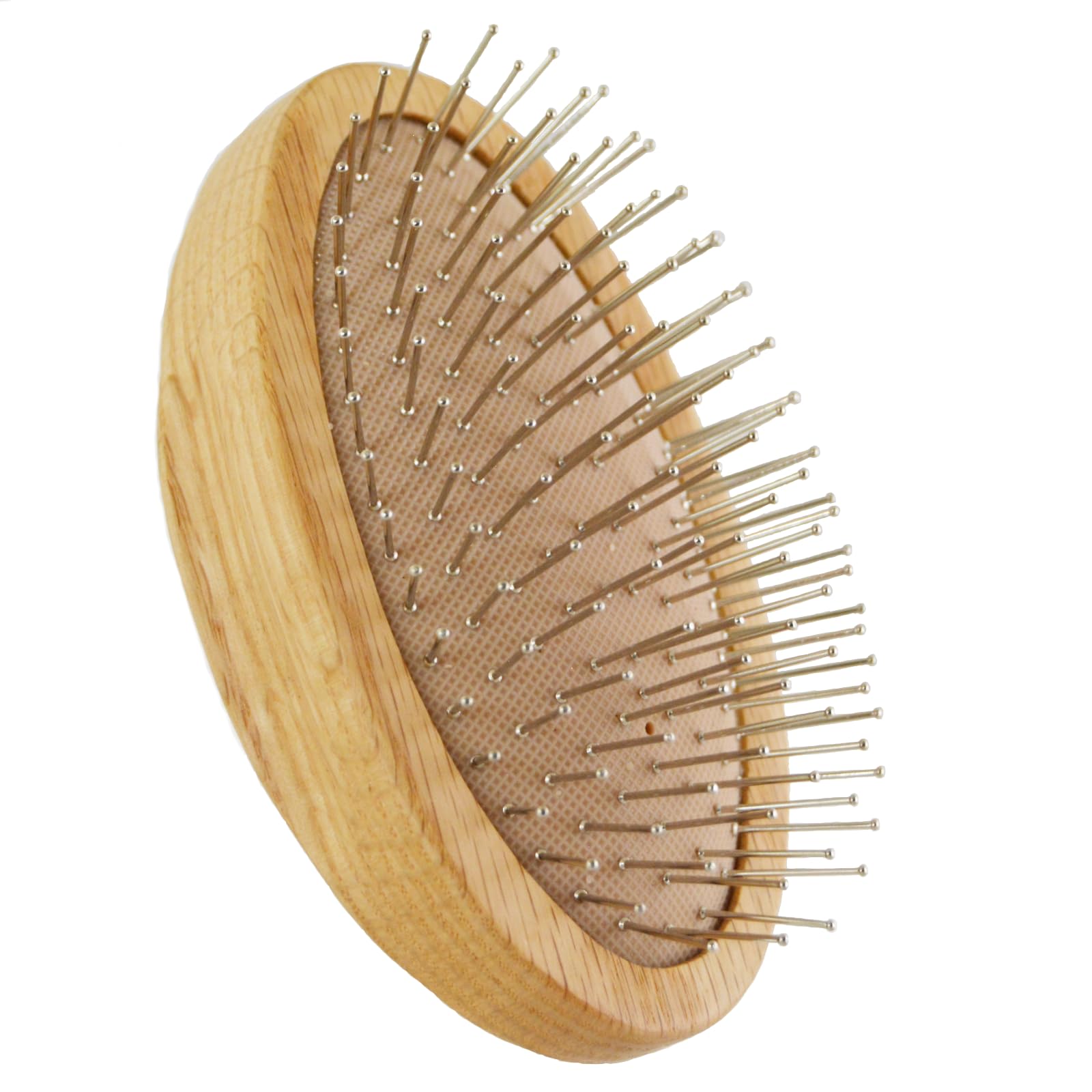 

Premium Steel Pin Pet Round for and Promoting Blood Circulation for Dogs and Cats Brush, Shape, Grooming, Detangling,