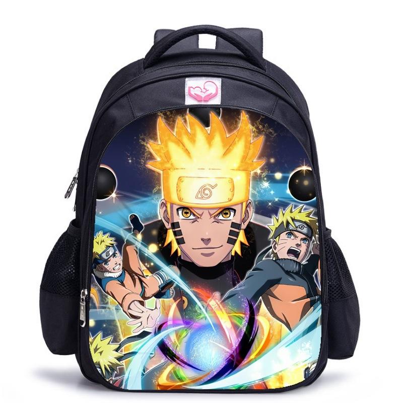 Zaino Scolastico Naruto Stampa Fiabesca, Zaino con Protezione per la Schiena per Ragazzi, Zaino Scolastico Animazione per Studenti della Scuola Elementare