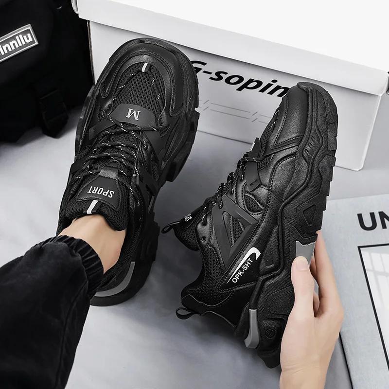 Trendy Luxury Brand Couple Mens Casual Shoes For Men Chunky Designer Sport Sneakers Dad Outdoor Jogging Running Male Shoes