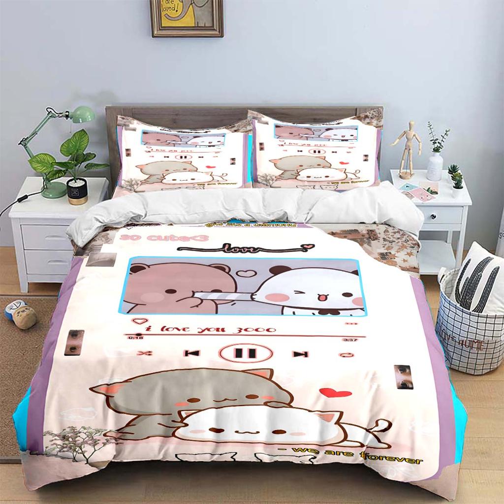 Exquisite Cartoon  B-Bubu Wallpaper  Anime Digital Printing Bedding Set Duvet Cover Comforter Bed  Youth Kids Girl Boys Gift