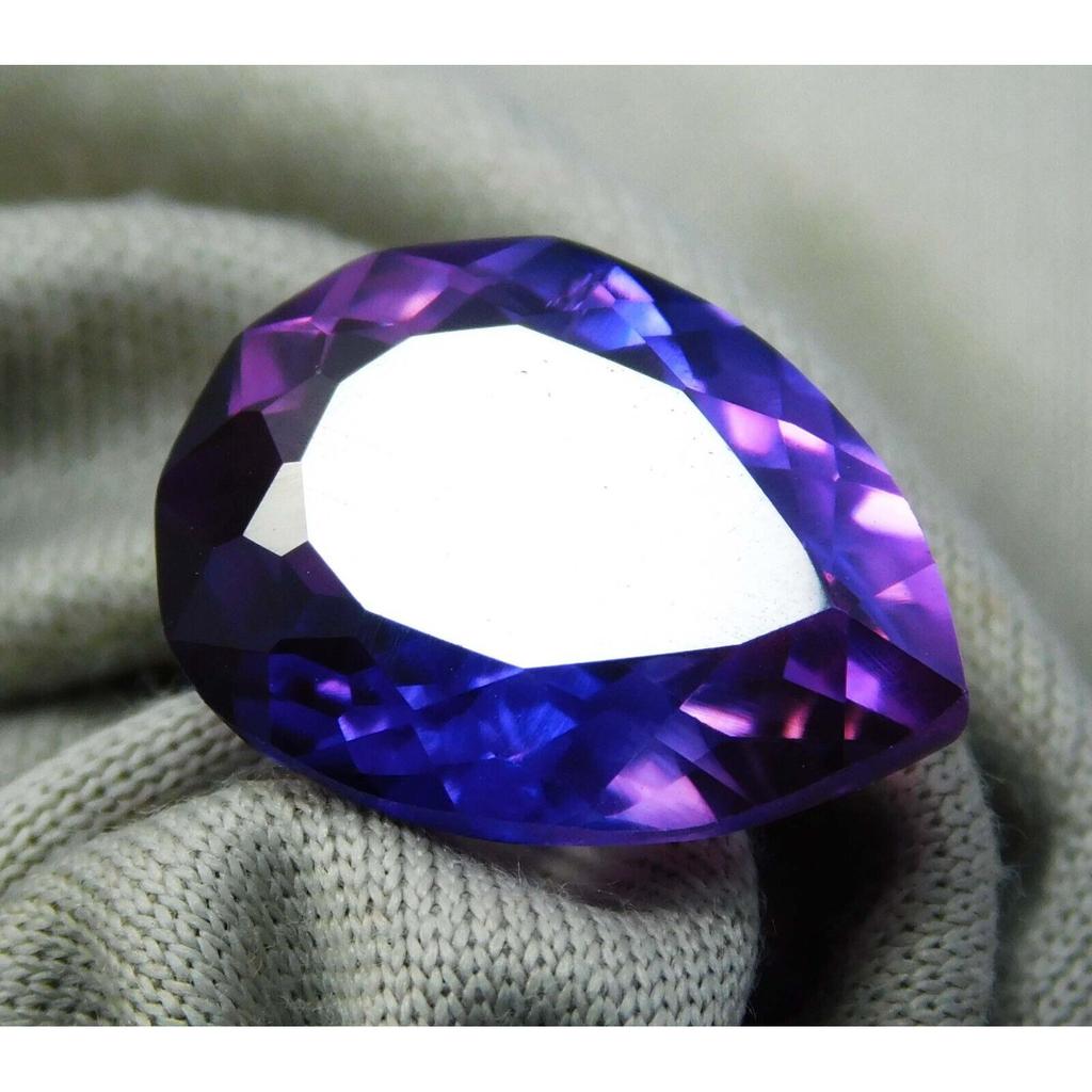Natural Purple Tanzanite Loose Gemstone 7.90 Ct Pear Shape for Jewelry Making and Gem Collections