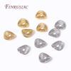 18K Gold Plated Brass Round Curved Brushed Disks Spacer Beads Jewelry Making Supplies DIY Necklace Bracelets Accessories