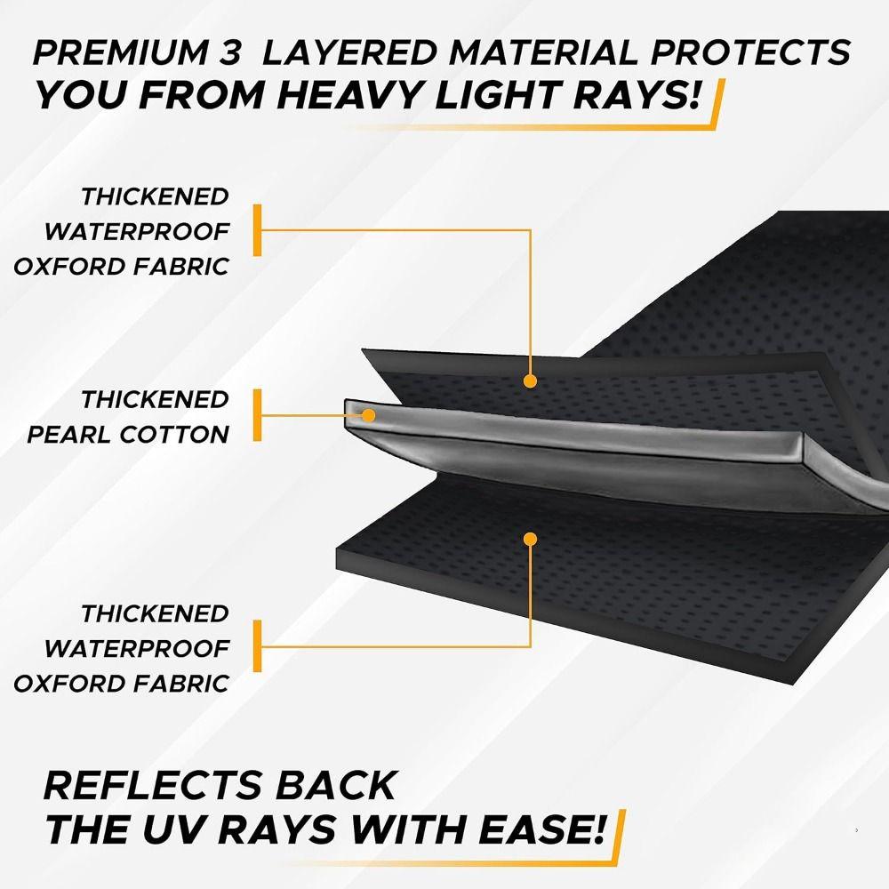 Reflective Blackout Window Shade Cover Waterproof RV Skylight Shade  Glass Sunroof