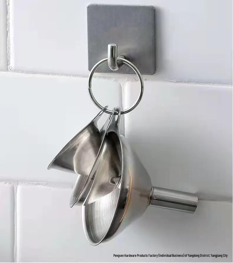 Stainless Steel 304 Three-Piece Oil and Jam Funnel Set