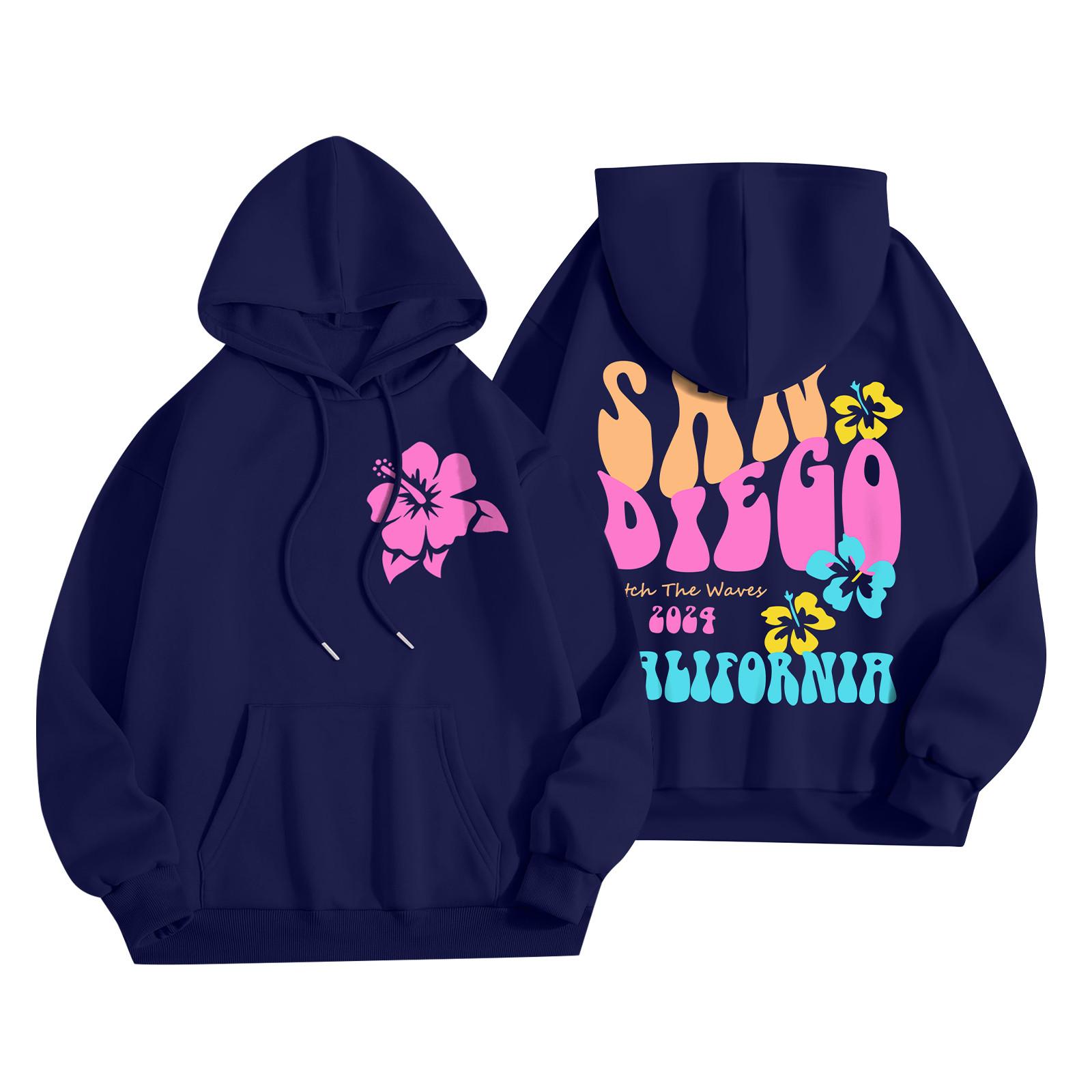 Толстовки для девочек-подростков с длинным рукавом и принтом букв — фото 9