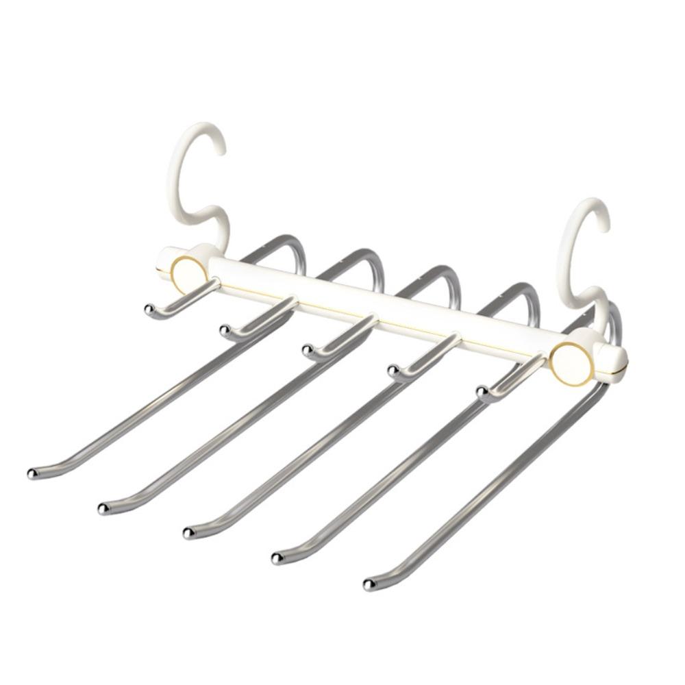 Stainless Steel Pant Hangers Multi-Tier Belt Hangers Scarves Organizer Rack  Closet Organization