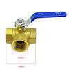 Robinet Sferic cu 3 Căi de 1 Inch Robinet Sferic Robinet Sferic din Cupru Pentru Apă Ulei Gaz
