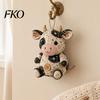 Mouse Plush Toy DIY Patchwork Sewing Kit, Handmade Craft Set with Floral Fabric, Stuffing & Stuffed Animal Kit Buttons, Cute Ornament for Beginners