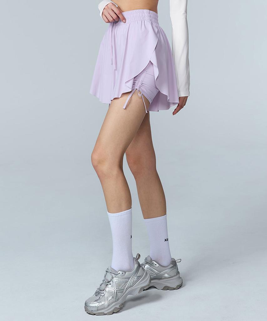XEXYMIX Airlight Shirred Two-In-One Shorts Xfl2Ps1006