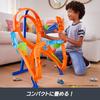 Hot Wheels Achter Sprung Zwilling Enthält 1 Mini Alter Orange HMB15 Spielset, Mitfahrspielzeug, Bahn, Auto, 5+,