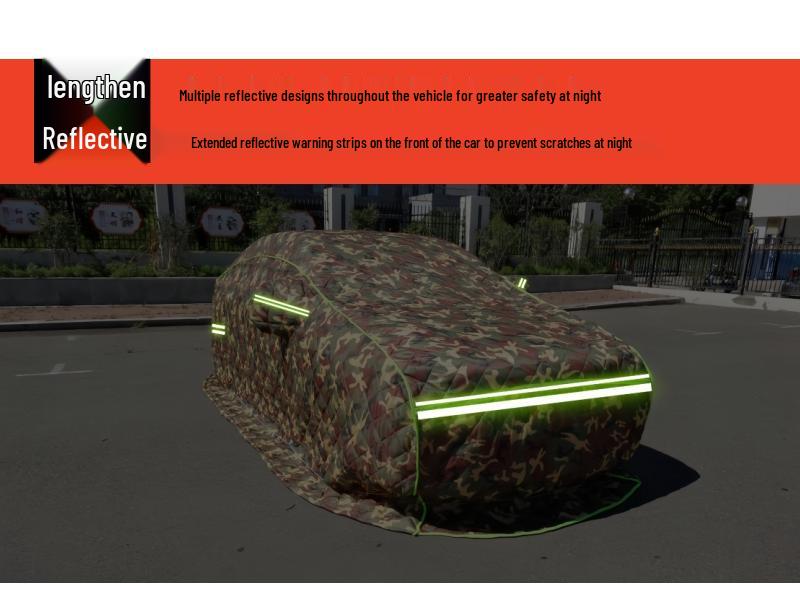 Heavy-Duty Winter Car Cover: Thick Cotton, Snowproof & Cold-Resistant