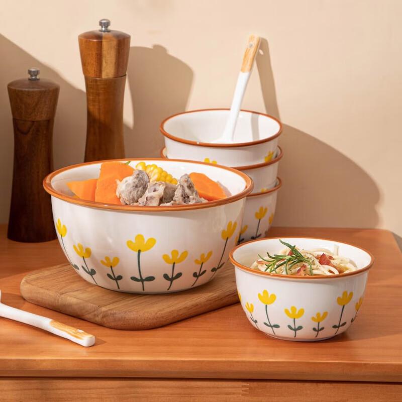 Persische Bergchrysantheme 8-teiliges Keramik-Geschirrset