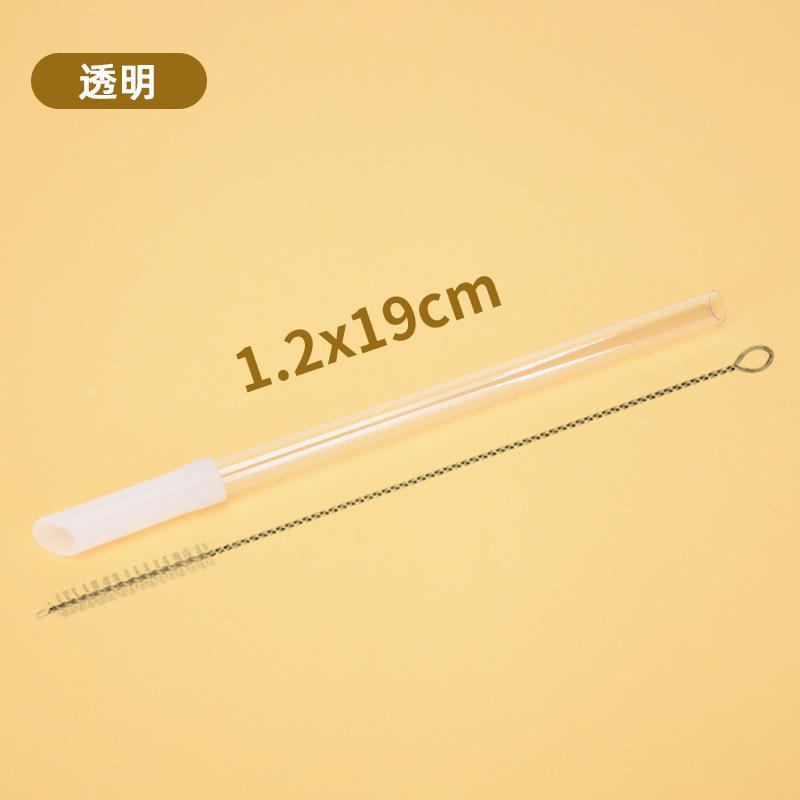 Tritan Telescopic Straw Set Milk Tea Beverage Reuse Water Cup 1.2Cm Straw Multi-Color Optional