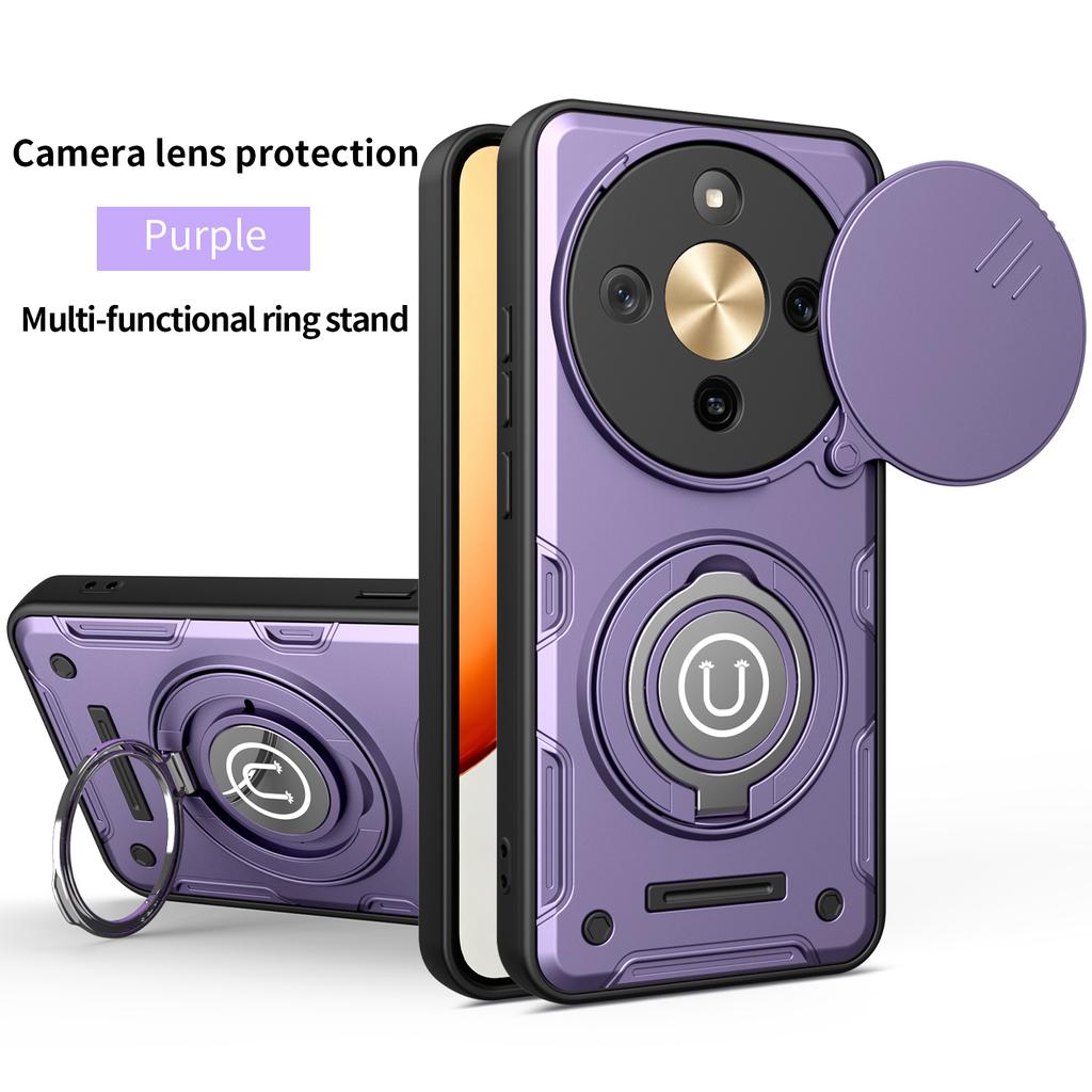 For Honor Magic8 lite Case Honor X9D Cover magic8 lite Magnetic Armor Shockproof Ring Holder Magsafe Wireless Charge Phone Cover