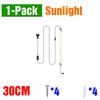 LED Plant Grow Lights Full Spectrum Indoor Hydroponics Seed Flower Vegetables Growth Box Cultivation Lamp EU plug 30/50CM AC220V