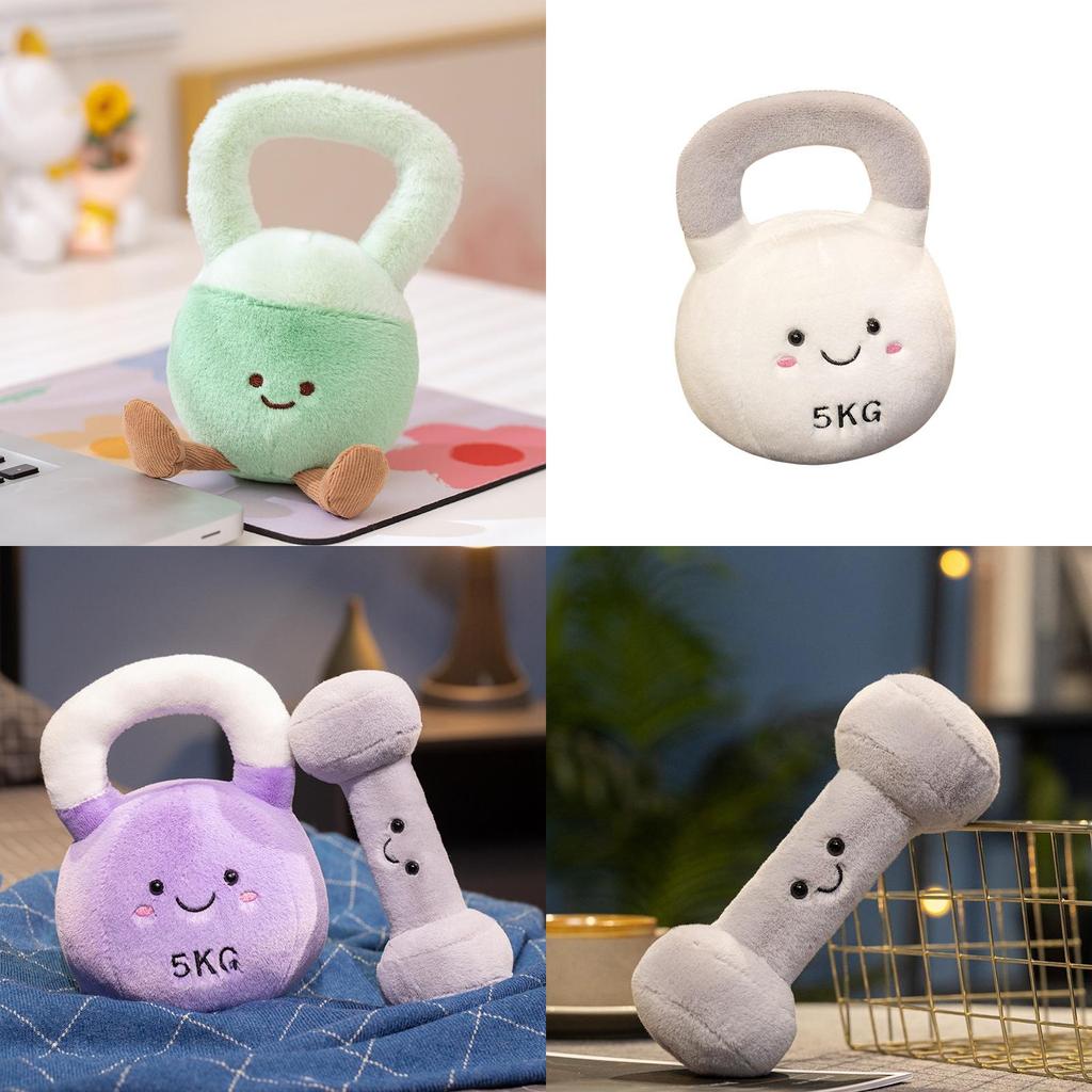 Cute Plush Dumbbell And Kettlebell Characters Perfect For Gym Lovers And Collectors