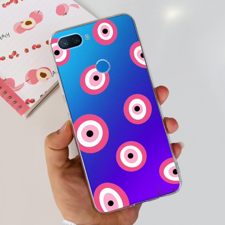 For Xiaomi Mi 8 Lite Case Fashion Soft Silicone Phone Case For Xiaomi Mi 8 SE / Mi 8 Pro Mi8 Lite Clear Tpu Cover Astronaut Capa