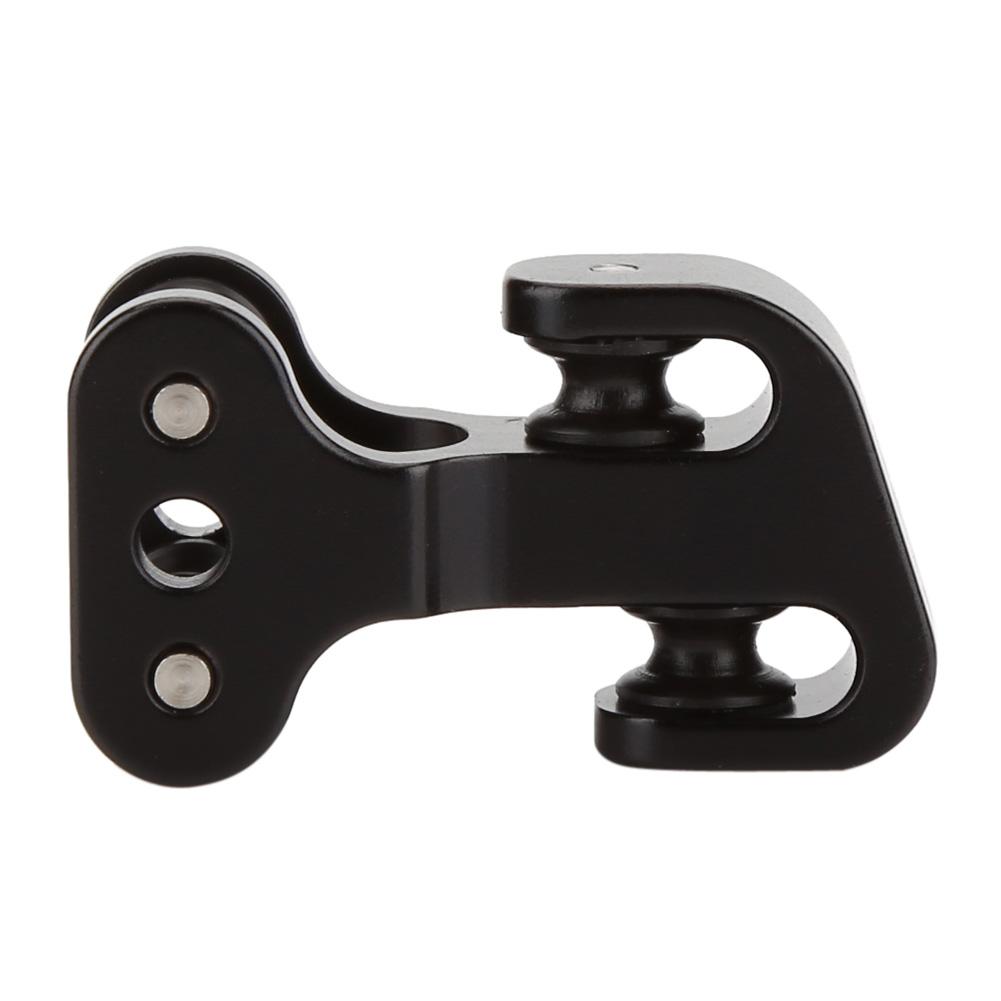 Aluminium Alloy Archery Compound Bow Cable Slide String Splitter Roller Glide (black)