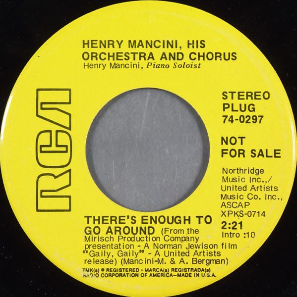 

7inch Record HENRY MANCINI, HIS ORCHESTRA & CHOR - There s Enough To Go Around / Midni 740297PROMO RCA VICTOR 1969 US Pop Used