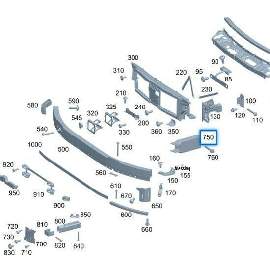 2066200100 2066200200 are compatible with the front bumper frame brackets of the Mercedes-Benz C-Class W206.
