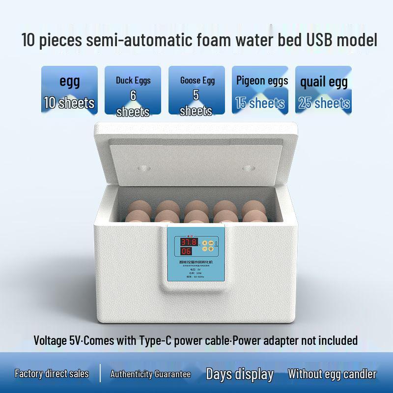 Intelligenter Automatischer Eierbrüter für Hühner, Enten und Vögel mit Temperaturregelung