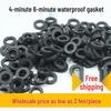 Silicone Waterproof Rubber Gaskets: 4-Point, 6-Point Washers for Shower Hose and Water Inlet Pipes