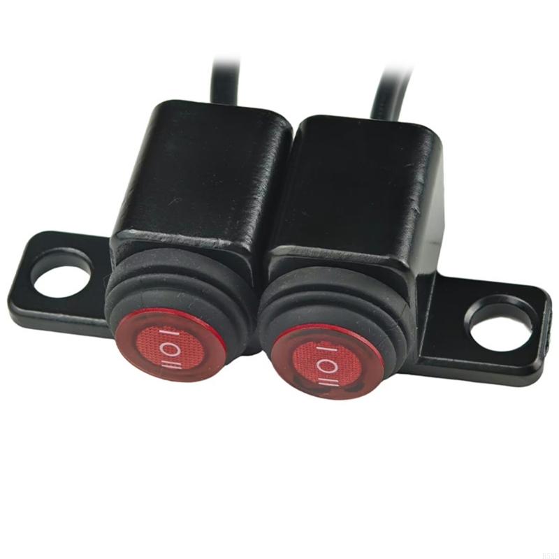 2025 New Motorcycle Headlight Control Switches 3 Speed Modes Ergonomic Design Motorcycle Light Switches Upgrades for Enhanced